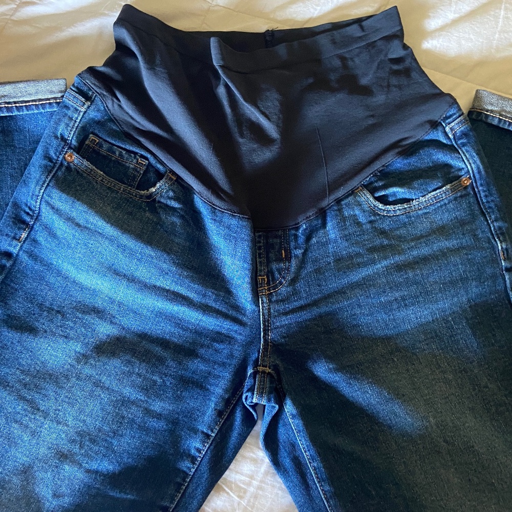 Old Navy full panel maternity jeans OG Straight fit size 10